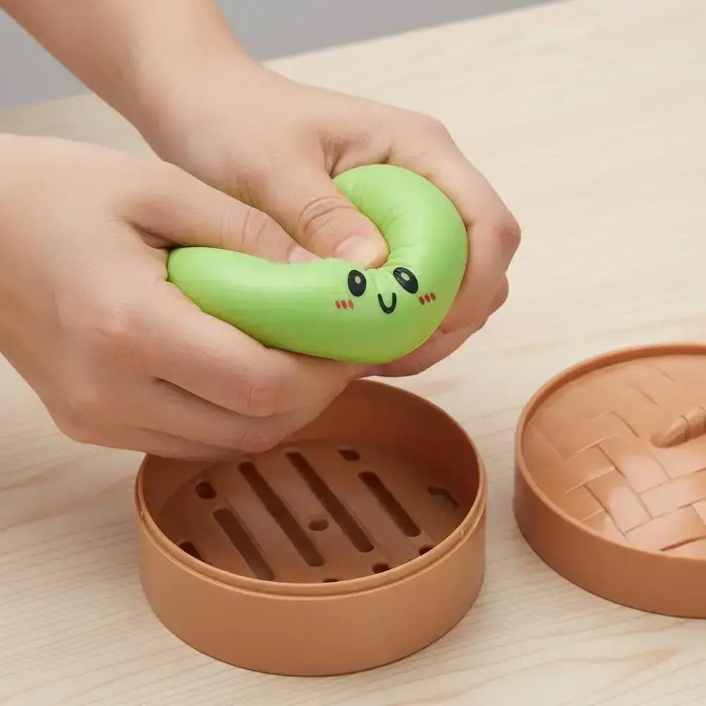 Expressive Big Dumpling Squishy - Blind Box, Mysecret Bun Fidget Toy, Soft TPR Material, Stress Relief, Unboxing Surprise,Rare Squishy Random Style per Pack.Valentine'S Day and Easter Gifts, Suitable for Children to Exchange Gifts